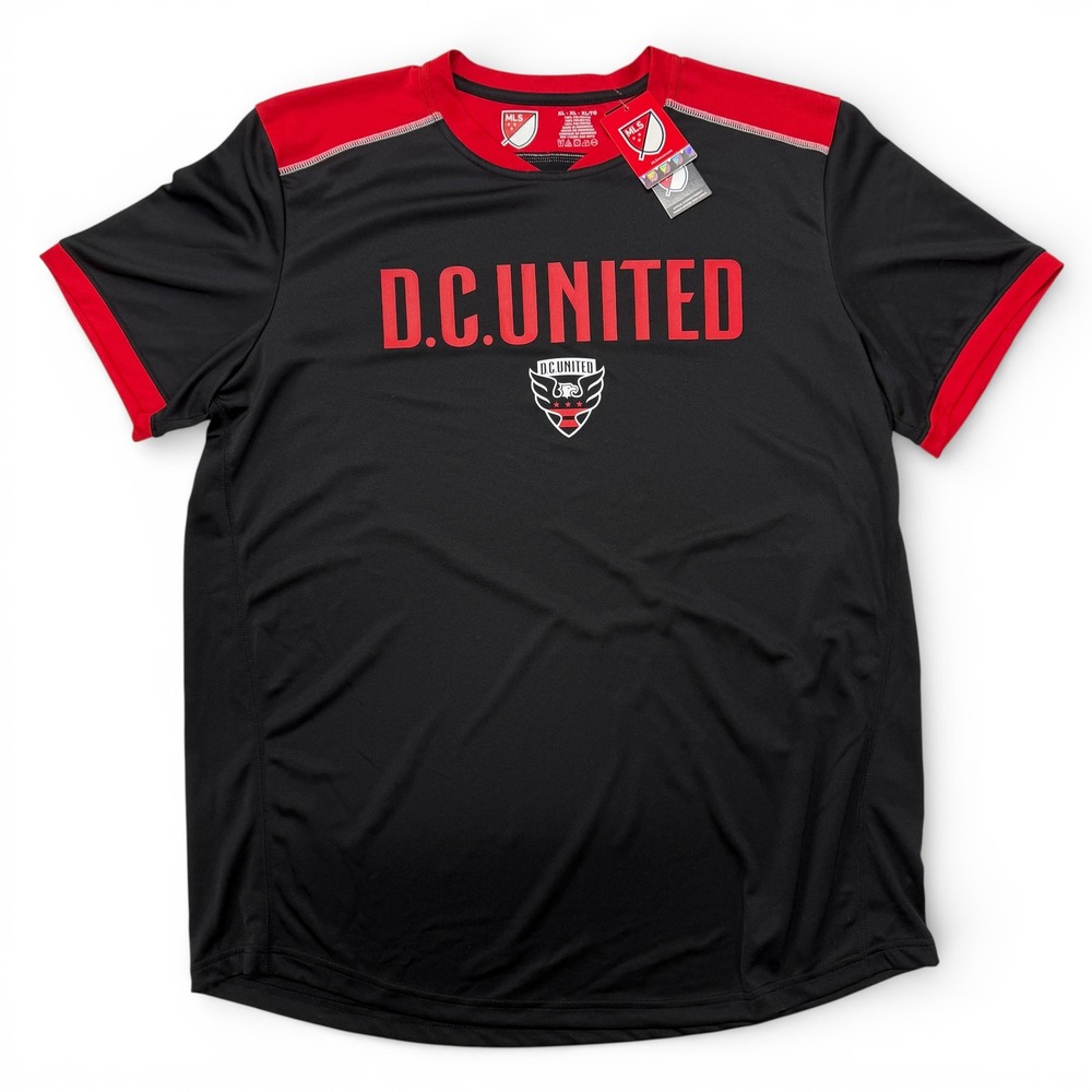 MLS DC United Soccer Jersey Shirt Black Red Mens XL NWT‎ NEW